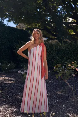 Aston Studio Mila Dress in Hana Stripe Size AU 8 for rent on The Volte - image 2