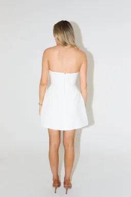Odd Muse The Ultimate Muse Strapless Mini Dress in White Size S / AU 8 for rent on The Volte - image 4