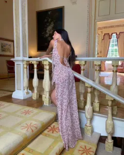 Arcina Ori Amelie Dress In Floral Pink Size 8 /S for rent on The Volte - image 3