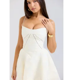 House of CB Serenita Dress Cream Floral Size XS/Au 6  for rent on The Volte - image 4