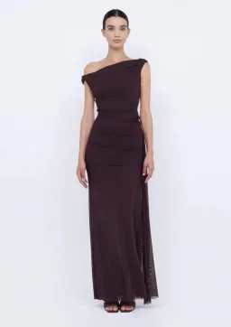 Bec & Bridge Kailani Asym Dress Brown Size 8 for rent on The Volte - image 1