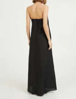 Camilla And Marc Linen Evening Dress Honora Black Size 8 for rent on The Volte - image 3