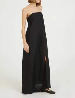 Camilla And Marc Linen Evening Dress Honora Black Size 8 for rent on The Volte - image 2