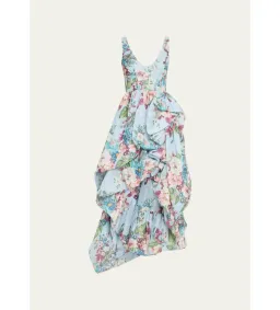 Zimmermann Matchmaker Draped Midi Dress Floral Size 3/AU 14 for rent on The Volte - image 5