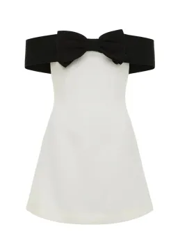 Yojani Boutique Margot Mini Dress Black and White Size M/ AU 8 for rent on The Volte - image 5