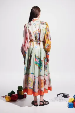 Alemais Players Shirtdress Print Size AU 10 for rent on The Volte - image 2