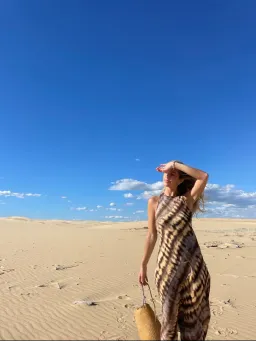 Dissh Gabi Tie Dye Viscose Midi Dress Lilac Size 6 for rent on The Volte - image 3