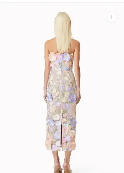 Elliatt Helena Strapless Midi in Purple  for rent on The Volte - image 3