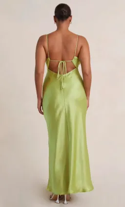 Bec & Bridge The Julieta V Neck Maxi Dress Lime Green Size 6 for rent on The Volte - image 2