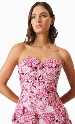 OMR x Elliatt Roseate 3D Floral Mini Dress In Pink Size 12 for rent on The Volte - image 7