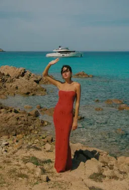 Asta Resort Monica Dress Wine Size AU 8  for rent on The Volte - image 3