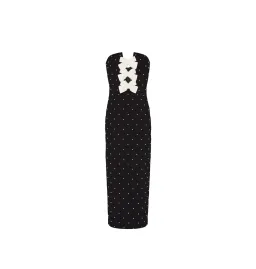 Rebecca Vallance Veronica Midi Dress in Black Size AU 10  for rent on The Volte - image 4