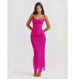 House of CB Oliviera Nalini Maxi Dress Fuchsia Size XS / AU 6 for rent on The Volte - image 2