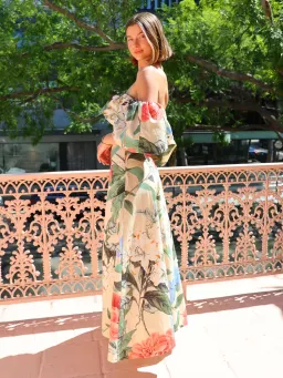By Nicola Paradiso Maxi Dress In Primavera Print Size AU 10 for rent on The Volte - image 3