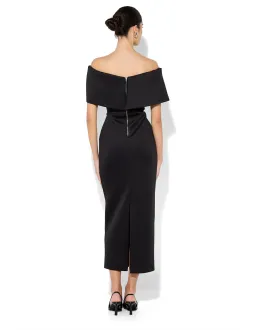 Montique Finlay Off Shoulder Cocktail Dress Black Size 16 for rent on The Volte - image 2