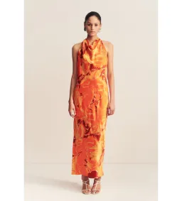 Shona Joy Chara Silk Tie Maxi Dress Chara Print Size 10 for rent on The Volte - image 1