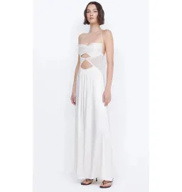 Bec & Bridge Santal Halter Maxi Dress Ivory Size AU 8 for rent on The Volte - image 2
