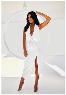 MISHA Carrie Dress White Size 8/S for rent on The Volte - image 4