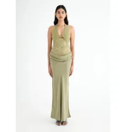 Benni Miko Maxi Dress Pear Size AU 8  for rent on The Volte - image 1