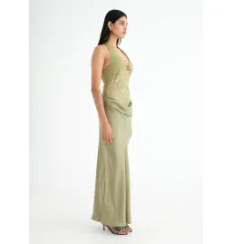 Benni Miko Maxi Dress Pear Size AU 8  for rent on The Volte - image 2