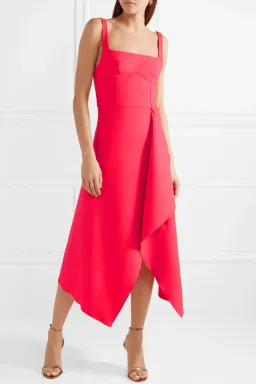 Dion Lee Bustier Midi Dress Acid Pink Size 4 for rent on The Volte - image 1