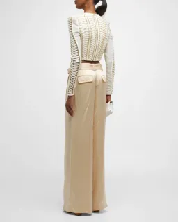 Zimmermann Coaster Cropped Bodice Ivory Size 0 / AU 8 for rent on The Volte - image 3