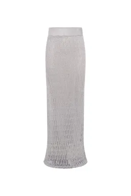 Camilla and Marc Jacque Knit Top and Skirt Set Silver Size L / AU 12 for rent on The Volte - image 4