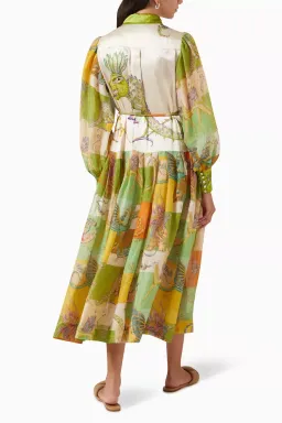 Alemais Jerome Silk Shirtdress Multi Size AU 10 for rent on The Volte - image 8