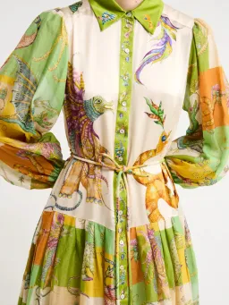 Alemais Jerome Silk Shirtdress Multi Size AU 10 for rent on The Volte - image 16