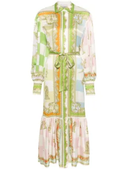 Alemais Checkmate Silk Shirtdress Multi Size AU 8 for rent on The Volte - image 33