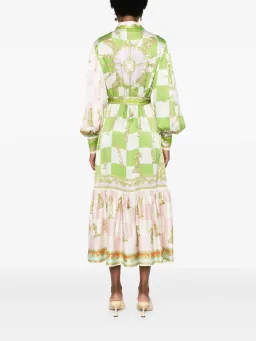 Alemais Checkmate Silk Shirtdress Multi Size AU 8 for rent on The Volte - image 12