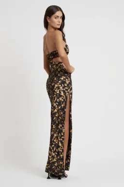 Lexi Talia Dress Honey Ink Print Size 8  for rent on The Volte - image 3