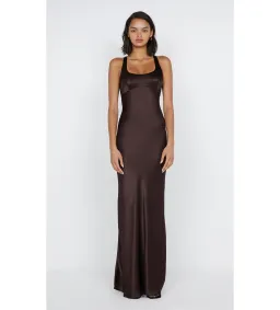Bec & Bridge Maxina Crossover Dress Dark Chocolate Size 6 for rent on The Volte - image 1
