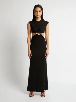 Christopher Esber Distorted Quartz Split Tank Dress Black Size 8 for rent on The Volte - image 1