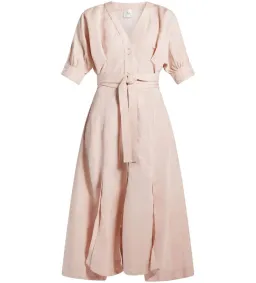 AJE Ennoble Midi Dress Pink Size 14 for rent on The Volte - image 4
