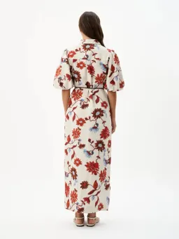 Roame Berkley Dress Cactus Bloom Sand Print Size 4 / AU 14 for rent on The Volte - image 3