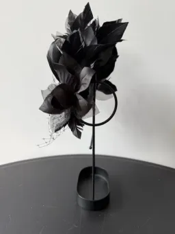 Olga Berg Fascinator Black for rent on The Volte - image 2