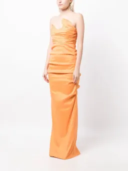 Rachel Gilbert Cheri Gown Orange Size 10 for rent on The Volte - image 2