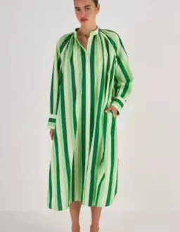 Oroton Multi Stripe Shirt Dress in Garden Size 12 fits 16 for rent on The Volte - image 6