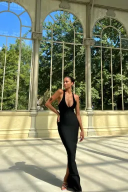 Bianca & Bridgett Brie Gown in Black Size AU 6 for rent on The Volte - image 4