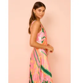 By Nicola Beneath The Stars Bias Cut Slip Dress in Rio Floral Size AU 16 for rent on The Volte - image 2