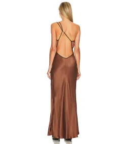 Bec And Bridge Kehlani Maxi Dress In Brown Size 12 for rent on The Volte - image 2