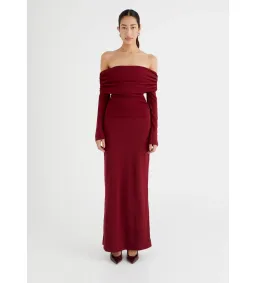 Benni Lorena Maxi Dress in Merlot Size 10 for rent on The Volte - image 1