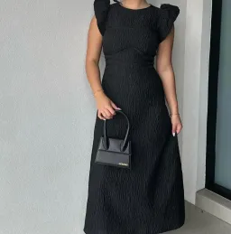 Rachel Gilbert Sophy Dress Black Size 5/Au 16 for rent on The Volte - image 1