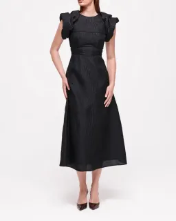 Rachel Gilbert Sophy Dress Black Size 5/Au 16 for rent on The Volte - image 2