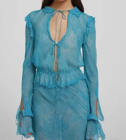 Rat & Boa Havana Top XS & Skirt Set Blue Size XXS/Au 6 for rent on The Volte - image 6