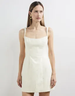 Camilla And Marc Malla Mini Dress Cream Size 8 for rent on The Volte - image 2