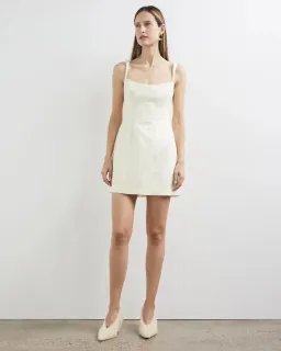 Camilla And Marc Malla Mini Dress Cream Size 8 for rent on The Volte - image 1