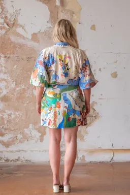 Alemais Nadia Mini Shirtdress Multi Size 12  for rent on The Volte - image 5