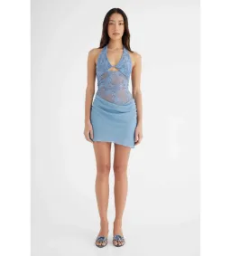 BENNI Rocky Mini Dress Storm Blue Size 8 for rent on The Volte - image 1
